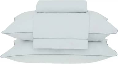 Buddemeyer Jogo de Cama Queen Percal 180 Fios Basic Percalle 100% Algodão Fio Penteado Verde 4 peças