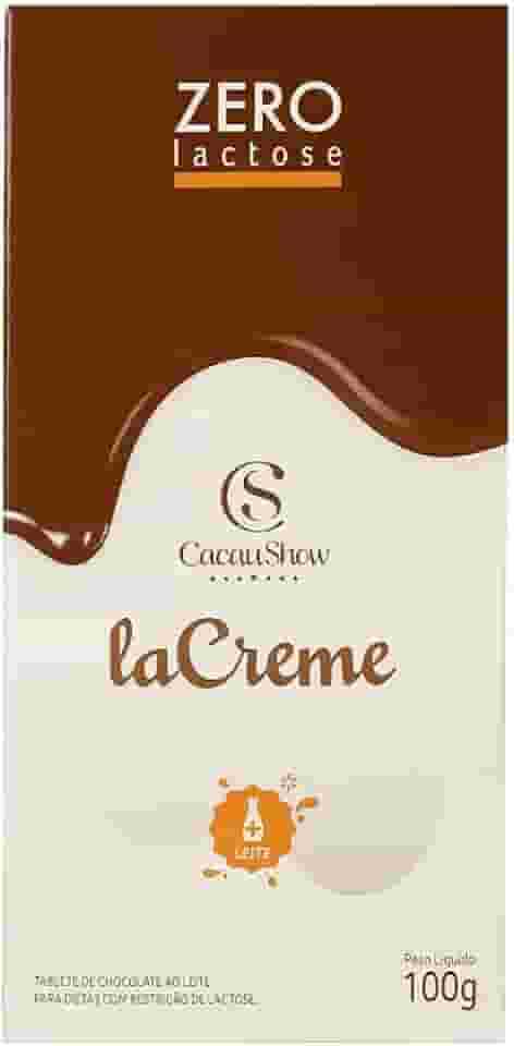 Tablete laCreme Zero Lactose 100g Cacau Show