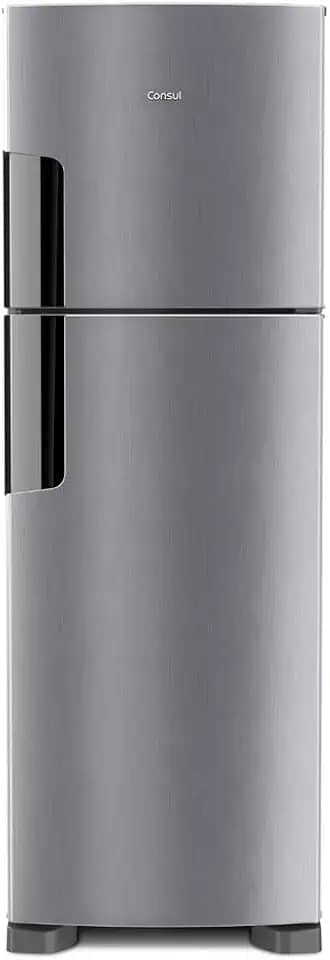 Geladeira Consul Frost Free Duplex 386 litros com Altura Flex cor Inox CRM44AK 110V