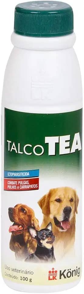TALCO TEA Antipulgas e Carrapatos para cães