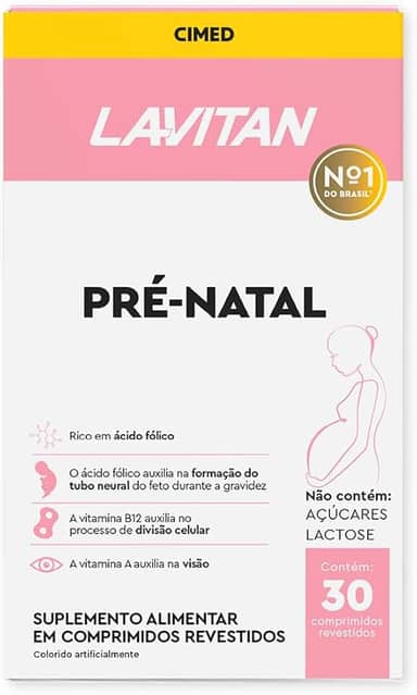 Lavitan – Pré-Natal Multivitamínico Frasco com 30 Comprimidos