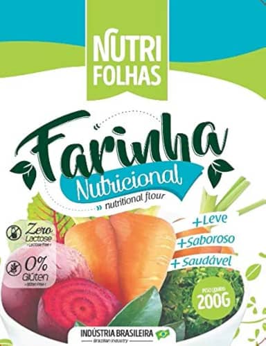 ingrediente para suco detox e suco verde Kit com 4 pacotes de suplemento nutricional Nutrifolhas