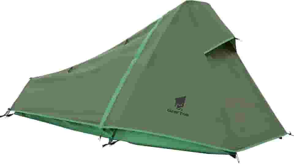 GEERTOP Barraca Bivy ultraleve para 1 pessoa, 3 estações, impermeável, para uma pessoa, mochila para acampamento, caminhada, viagem, equipamento de sobrevivência