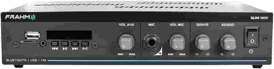 Som Ambiente Amplificador Slim 1800 G5 60 Watts RMS Potência Bivolt Automático Mono Classe AB Frahm - 32104
