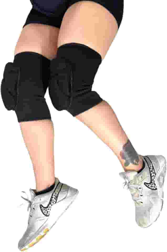 Joelheiras para Vôlei, Futsal, Dança, Handebol, Triatleta, Esportes, Pretas (Médio)