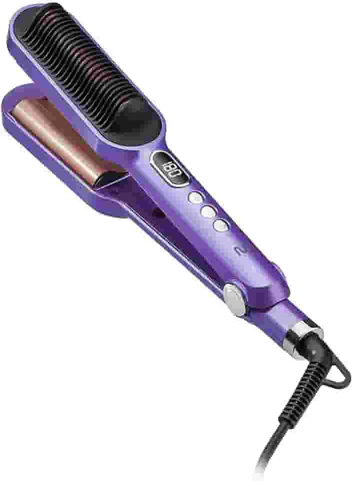 Escova Alisadora Liso Afrodite ou Efeito Sereia com Display Digital Bivolt Multi Care - EB136