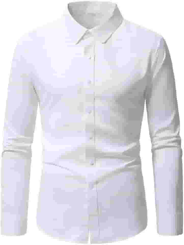 Camisa Social Masculina Slim Fit Manga Longa
