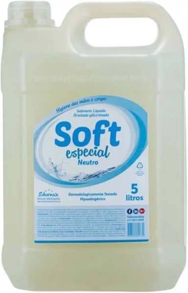 Sabonete Líquido Perolado Neutro 5L Suavidade Conforto e Hidratação