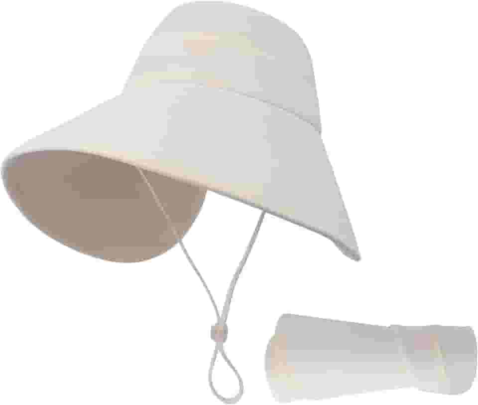 Chapéu feminino de aba larga com proteção UV chapéu dobrável para verão praia embalável chapéu de sol ajustável em topless boné de viseira de sol ajustável
