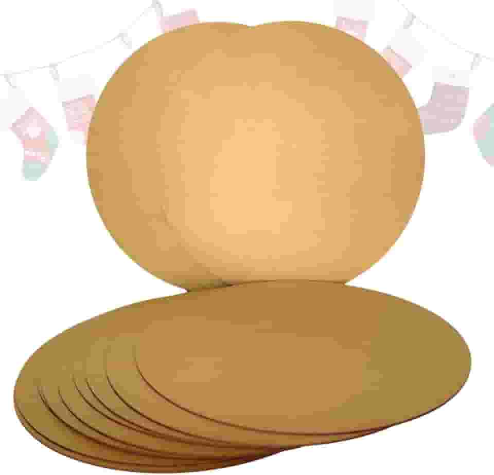 Kit 12 Sousplat em Mdf Cru Tapete de Mesa Porta Pratos 35cm