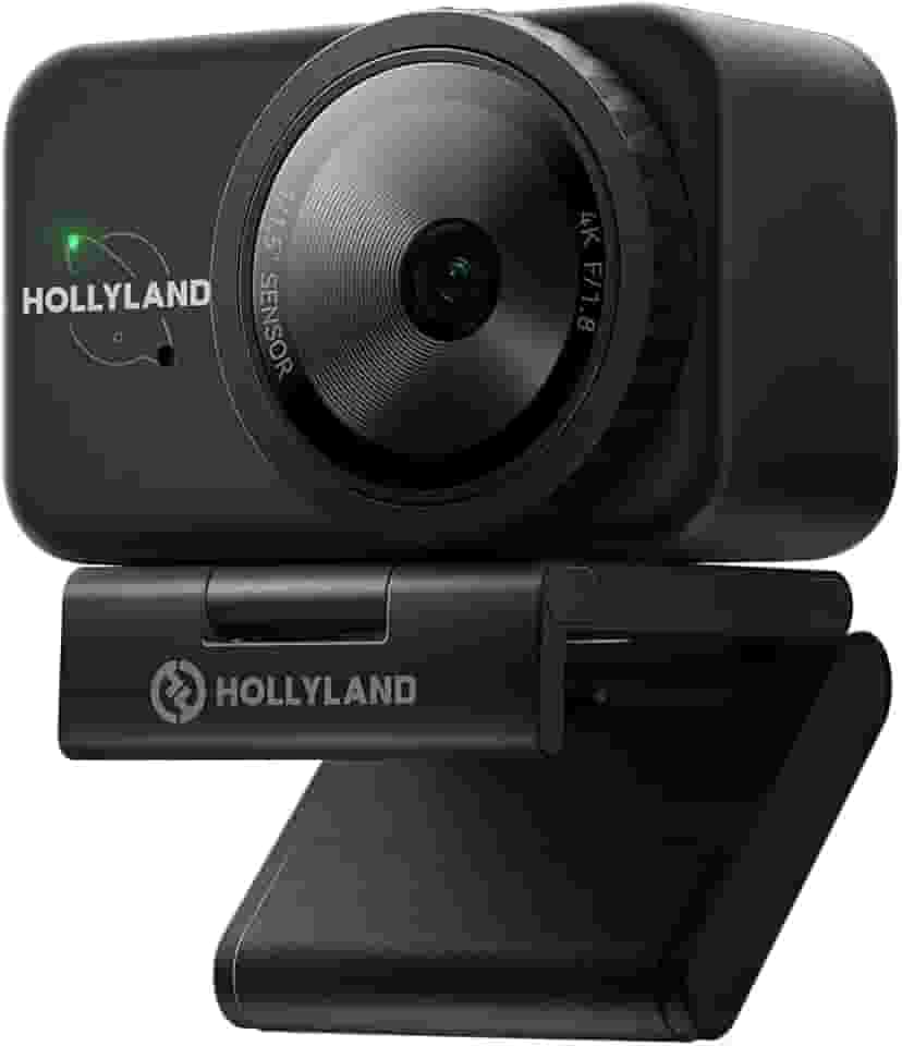 Hollyland Lyra Webcam UHD 4K para PC/Mac, Sensor de 1/1.5", Enquadramento Automático, Foco PDAF, Câmera para Live Streaming, Videochamadas e Jogos, Compatível com Zoom, Teams, Twitch