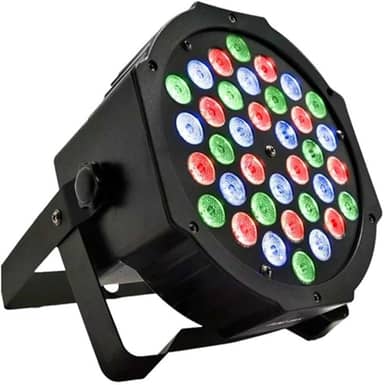 Canhão Led Refletor Strobo 36 Leds 3 Watts Rgb Dmx Bivolt, Alira Home