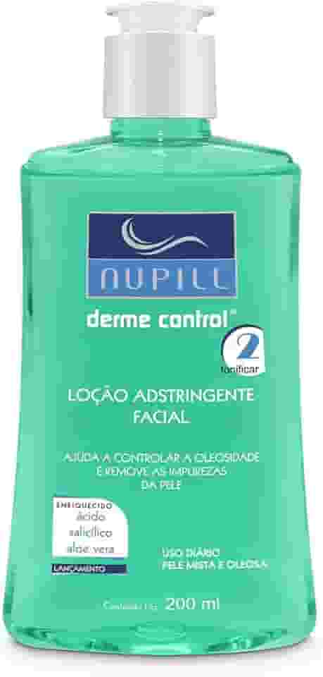 Nupill Loção Adstringente Facial Derme Control 200Ml Verde