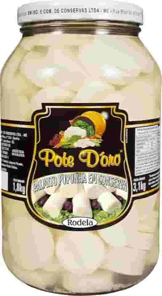 Palmito Em Rodelas 1.8Kg Pupunha Pote D´Oro