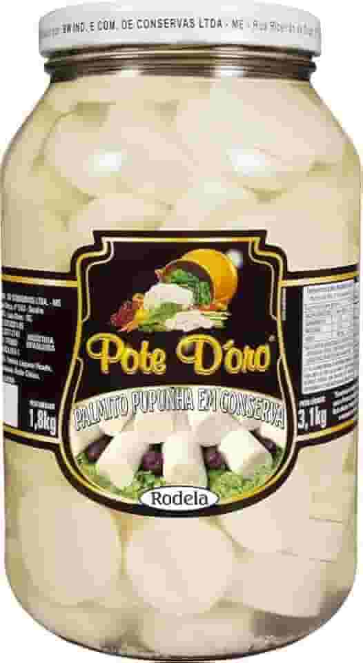 Palmito Em Rodelas 1.8Kg Pupunha Pote D´Oro