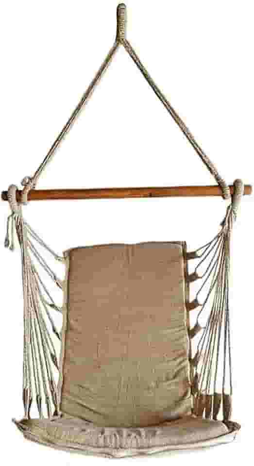 Cadeira de balanço suspensa rede de teto Cor:Caramelo Mesclado