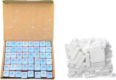 Kit Maxxi Tacos 50 Giz Azul 7 Belo + 100 Giz Branco Para Tacos de Sinuca e Bilhar