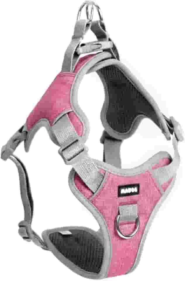 Coleira Peitoral Antipuxão para Cachorro MADOG Comfort (Rosa, M)