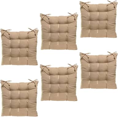 Kit Assento Futon Oxford Liso 40cmx40cm 6 Peças(Chino)