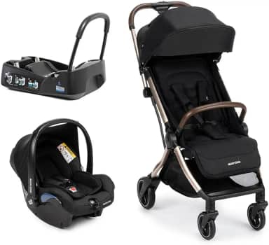 Travel System Maxi-Cosi, Eva³, Essential Black Champagne