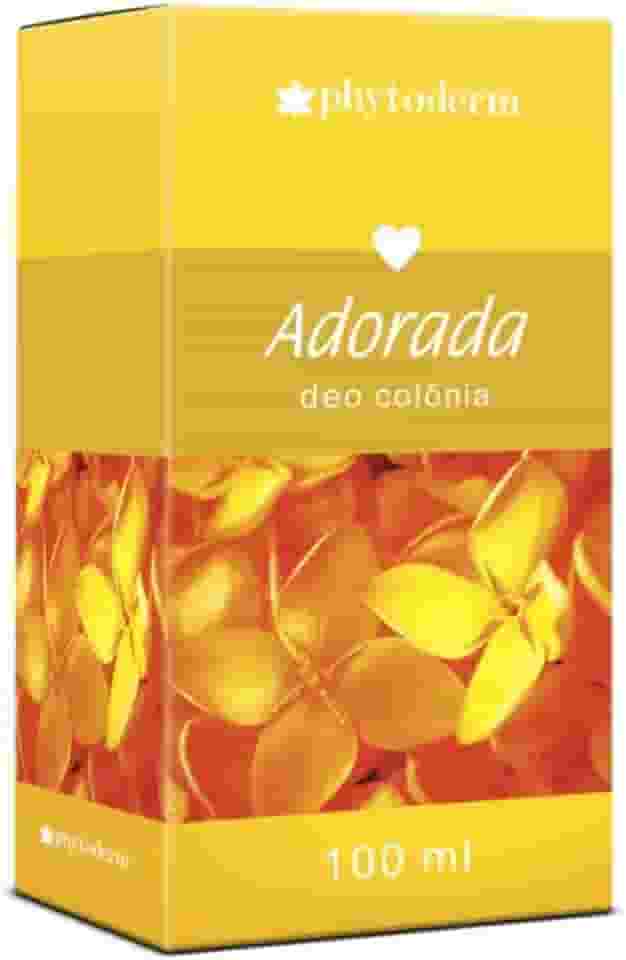 Colônia Adorada Femenina Phytoderm 100 ml, Possui uma Fragrância Cítrica Combinada Ao Fundo Amadeirado
