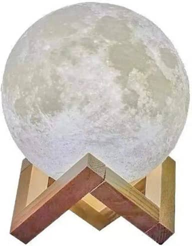Umidificador Aromatizador e Luminária Lua Decorativa com Luzes 3D