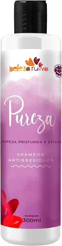 Beleza Ruiva – Shampoo de Limpeza Profunda Pureza 300ml | Limpeza Intensa e Purificante | Remove Resíduos e Impurezas Sem Ressecar