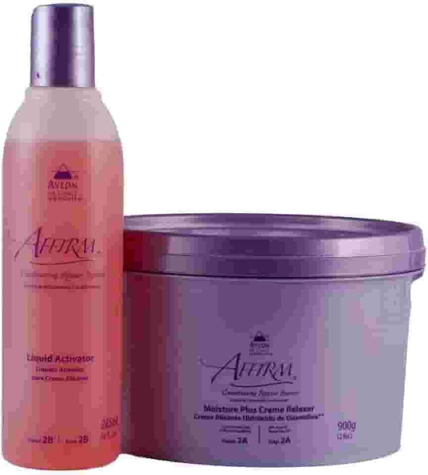 Kit Relaxamento e Alisamento Capilar, 900g Creme + 255ml Ativador, para Cabelos Cacheados e Crespos