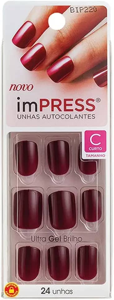 Unhas Autocolantes Impress Color Curto Matchmaker, Kiss New York