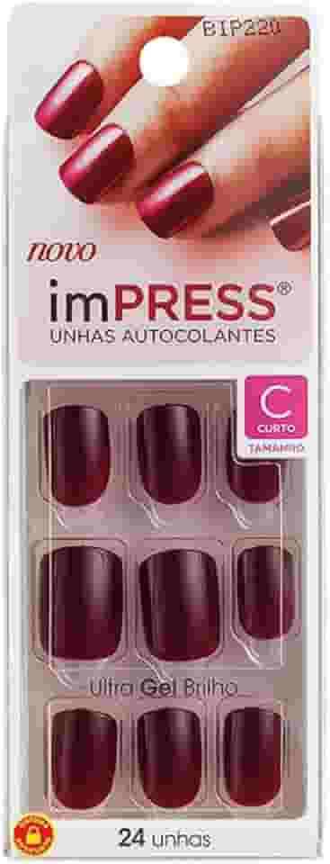 Unhas Autocolantes Impress Color Curto Matchmaker, Kiss New York
