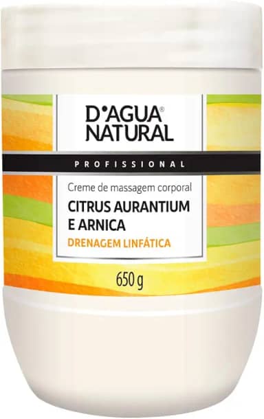 D'AGUA NATURAL Creme De Massagem Citrus Aurantium E Arnica D'Agua Natural 650 G