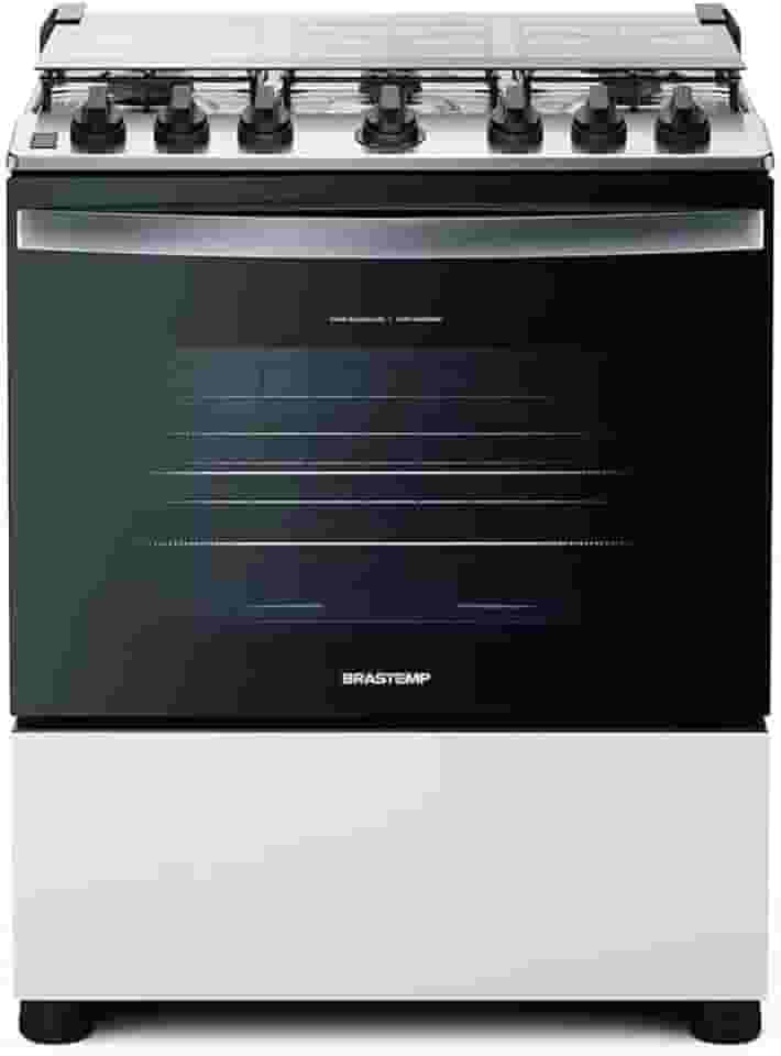 Fogão 6 Bocas Acendimento Automático Bivolt, Branco, Brastemp