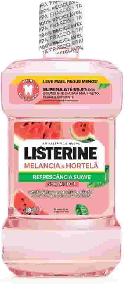 Listerine Enxaguante Bucal Melancia & Hortelã Sem Álcool, 1L