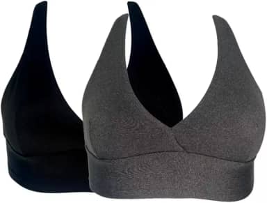 Kit 2 Tops Fitness Sutiã Esportivo Costas Nadador Academia Treino Corrida Caminhada