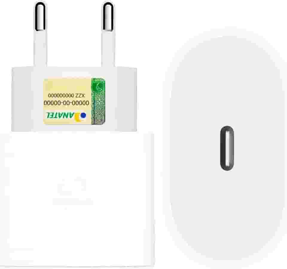 Fonte Carregador Turbo 20W USB-C Tipo C Rápido e Eficiente Carregador Fonte Homologada