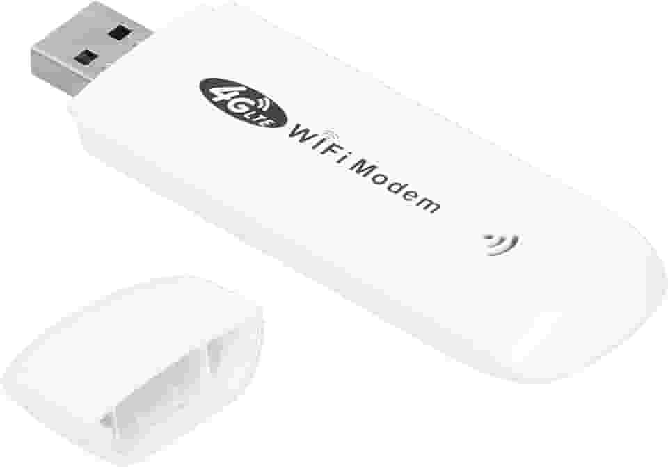 Dongle de Modem 4G LTE WiFi, Mini Roteador Sem Fio Com Slot para Cartão SIM, Interface USB de 150 Mbps Plug and Play Compatível Com XP/Vista / 7/8/10 / OS X / / Linux