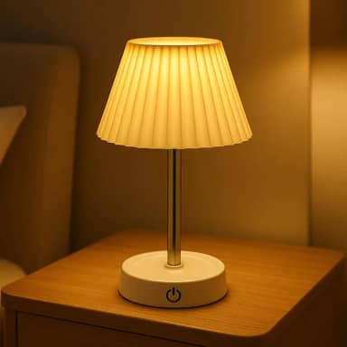 Abajur Luminária de Mesa Retrátil Led Recarregável Luz Amarela Para Quarto Escritório Estudo Leitura Brilho Regulável