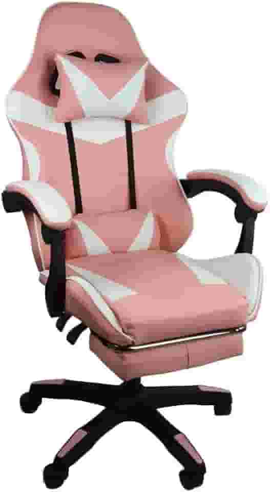 Cadeira Gamer Stillus Ergonômica Com Apoio Para Os Pés - Rosa
