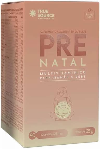 True Source Multivitamínico Pré Natal (90 Caps) Único
