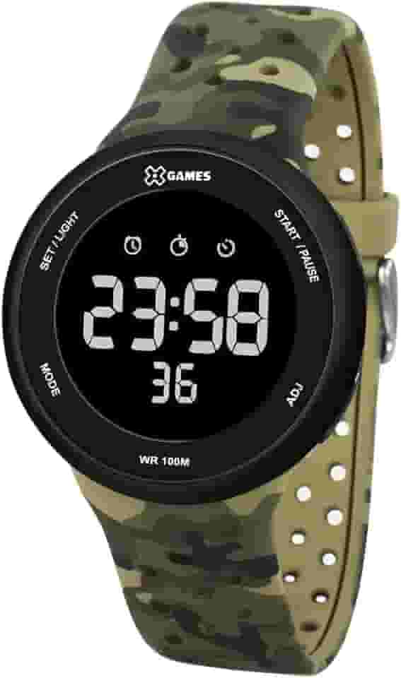 Relógio X Games Masculino Digital Camuflado Esportivo XMPPD486 PXEF