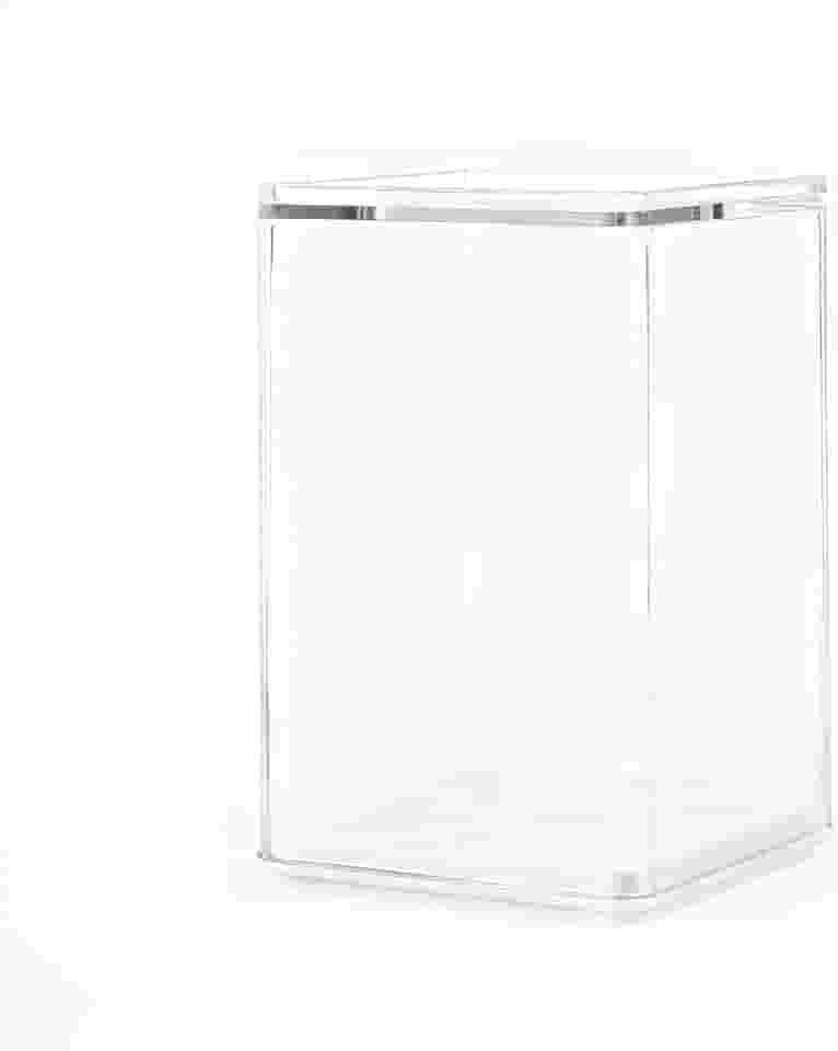 Vitrine de acrílico transparente com base sólida, armário retangular à prova de poeira, 7 x 8 x 12 cm, vitrine para colecionáveis, estatuetas, lembranças