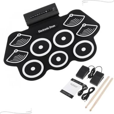 Bateria Eletrônica Portátil Profissional Instrumento Musical 9 Pads Drum