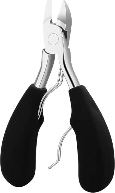 Alicate Cortador Profissional de Unhas em Aço Inox para Unhas Grossas, Encravadas e Difíceis – Uso Pessoal e Podologia – Cabo Ergonômico e Corte Afiado