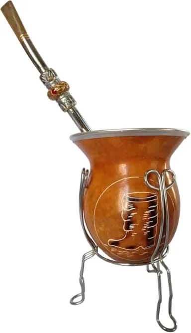 Kit Chimarrão Conjunto Tererê Mate Cuia E Bomba Tradicional Gaucho