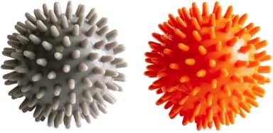 Acte, Par de Bolas para Massagem T126 - Cinza e Laranja