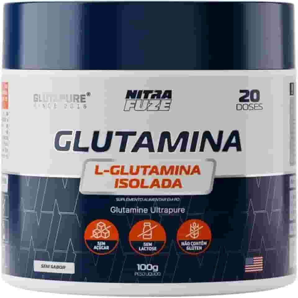 Glutamina Isolada Ultrapura | NitraFuze (100g - 20 doses) | Suporte Imunológico, Saúde Intestinal, Recuperação Muscular e Foco no Dia-a-dia | 100% Pura – Sem sabor