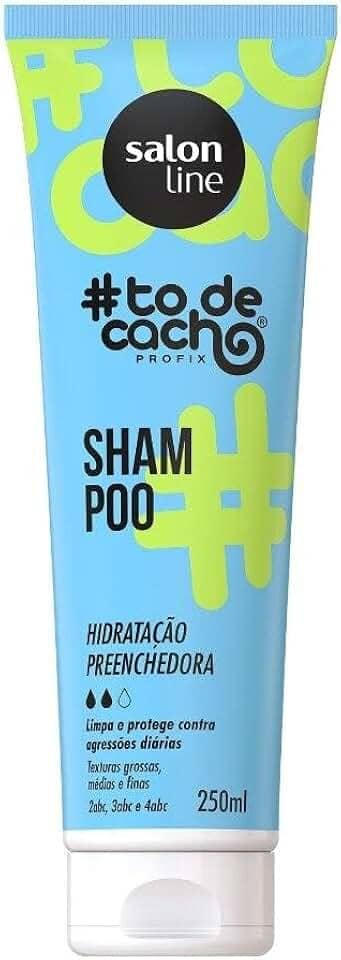 Salon Line, Shampoo, #TodeCacho, Hidratação Preenchedora, Vegano - Para Cabelos Ondulados, Cacheados e Crespos, 250ml