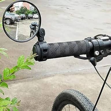 Yeaphy Espelhos de bicicleta, guidão retrovisor ajustável, espelho convexo grande angular para ciclismo, retrovisores para mountain road bike
