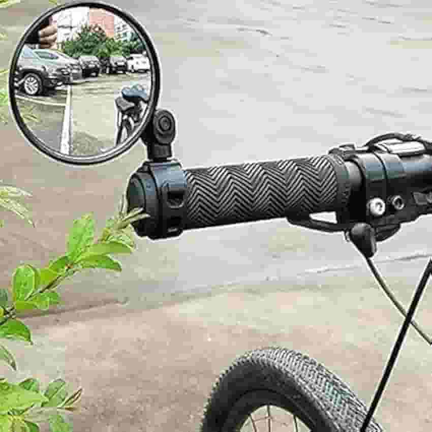 Yeaphy Espelhos de bicicleta, guidão retrovisor ajustável, espelho convexo grande angular para ciclismo, retrovisores para mountain road bike