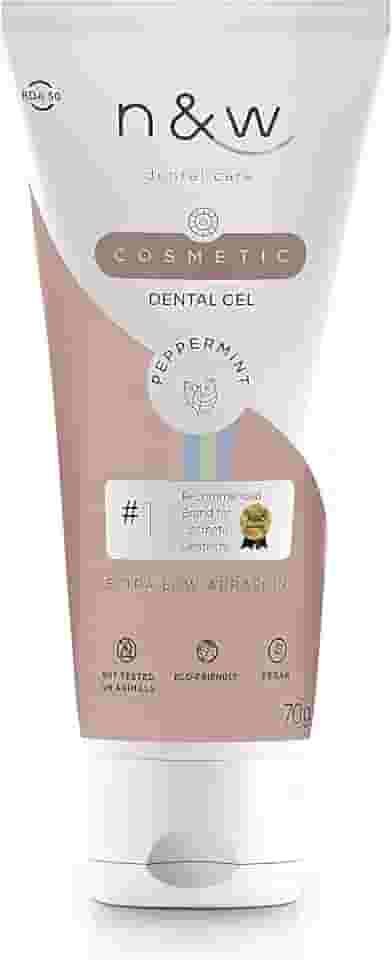 Gel Dental Vegano com Flúor - ideal para dentes naturais e facetas - 70g - Cosmetic N&W Dental Care